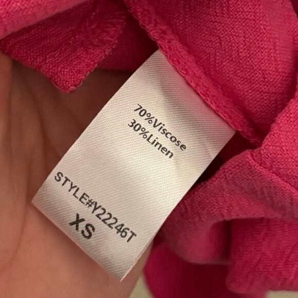 Tuckernuck Pomander Place Pink Camelillia Tiered Mini Dress Size XS - Picture 5 of 6